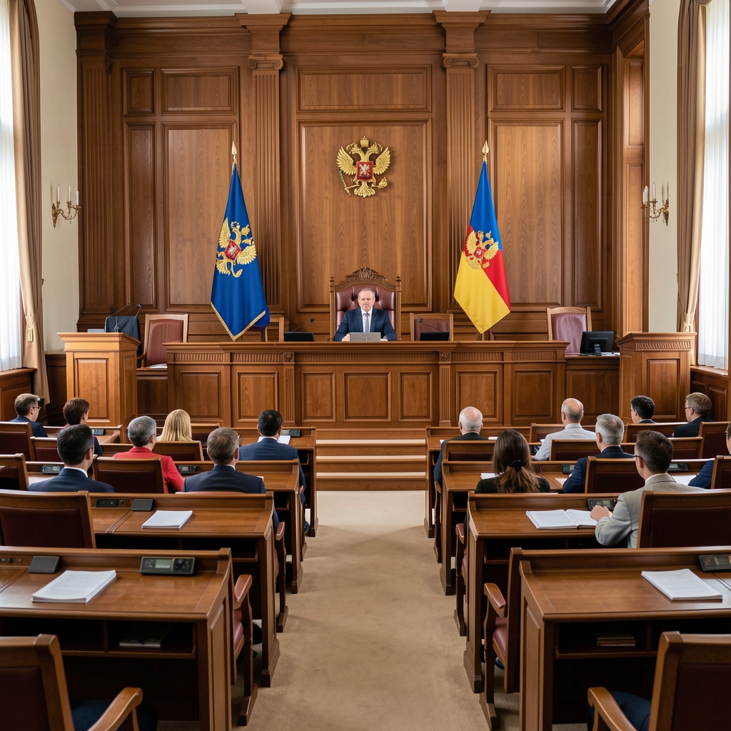 Зграда Народне скупштине Србије у Београду — неокласична фасада са стубовима за зимског јутра